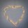 LED-LEUCHTHERZ, 45 cm, silber, mit Timer