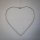 LED-LEUCHTHERZ, 45 cm, silber, mit Timer