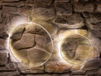 LED-LEUCHTRING, 30 cm, silber, mit Timer