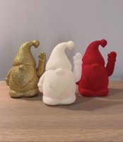 WINKE-WICHTEL, Samt rot, 16,5 cm