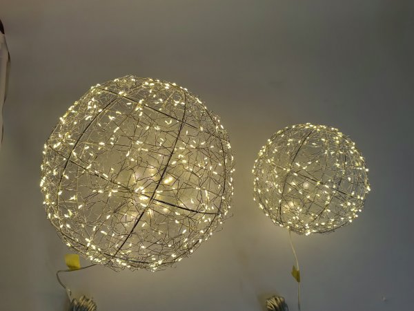 LED-KUGELLEUCHTE, 28 cm, mit Timer