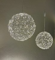 LED-KUGELLEUCHTE, 28 cm, mit Timer