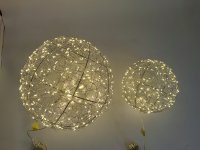LED-KUGELLEUCHTE, 18 cm, mit Timer