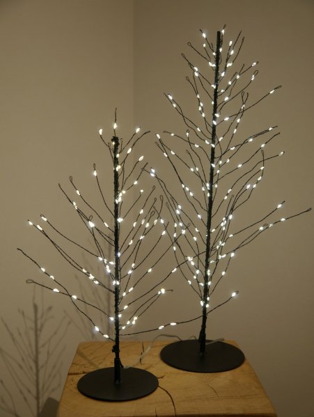 LED-GLITTER TREE, 45 cm, schwarz, mit Timer