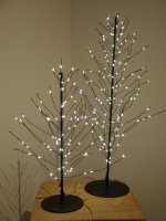 LED-GLITTER TREE, 45 cm, schwarz, mit Timer