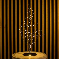 LED-GLITTER TREE, 45 cm, schwarz, mit Timer