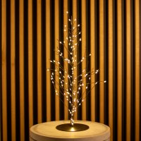 LED-GLITTER TREE, 45 cm, schwarz, mit Timer