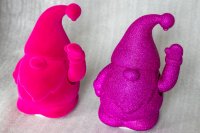 WINKE-WICHTEL, Samt Pink, Höhe 16,5 cm