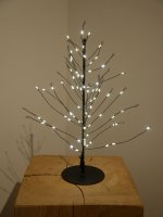 LED-GLITTER TREE, 30 cm, schwarz, mit Timer