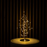 LED-GLITTER TREE, 30 cm, schwarz, mit Timer