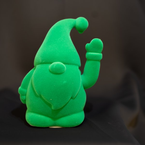 WINKE-WICHTEL, Samt Grün, Höhe 16,5 cm