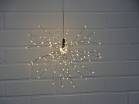 LED-SPUTNIK,  36 cm, schwarz, mit Timer
