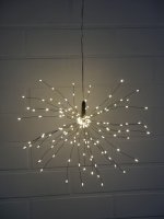 LED-SPUTNIK,  36 cm, schwarz, mit Timer