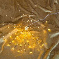 LED-SPUTNIK,  36 cm, schwarz, mit Timer