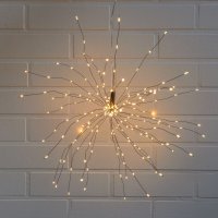 LED-SPUTNIK,  45 cm, schwarz, mit Timer