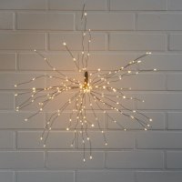 LED-SPUTNIK,  45 cm, schwarz, mit Timer