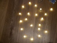 LED-LICHTERDRAHT mit 20 Acrylkugeln und Timer