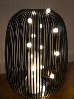 LED-LICHTERDRAHT mit 20 Acrylkugeln und Timer