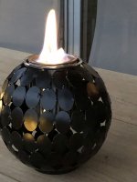 GEL-FEUERSTELLE, 20 cm, schwarz