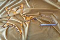 LED-LEUCHTSTERN, 30 cm, schwarz, mit Timer