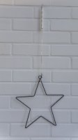 LED-LEUCHTSTERN, 30 cm, schwarz, mit Timer