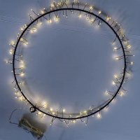 LED-CLUSTER-RING, 40 cm, schwarz, mit Timer