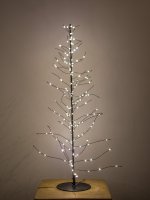 LED-GLITTER TREE, 60 cm, schwarz, mit Timer