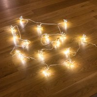 LED-LICHTERKETTE mit 16 Sputniks, 4,5 m, weiß, mit...