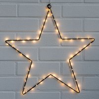 LED-LEUCHTSTERN, 50 cm, schwarz, mit Timer