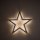 LED-HOLZ-LEUCHTSTERN, 30 cm, weiß, Batteriestick