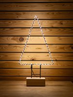 LED-LICHTBAUM mit Bodenstecker, 50 cm, schwarz, mit Timer