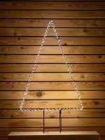 LED-LICHTBAUM mit Bodenstecker, 80 cm, schwarz, mit Timer