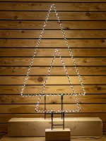 LED-LICHTBAUM mit Bodenstecker, 80 cm, schwarz, mit Timer