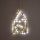LED-LICHTHAUS MIT HERZ, 27 cm, schwarz, mit Batteriestick und Timer