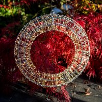 LED-LICHTRING, 45 cm, silber