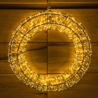 LED-LICHTRING, 45 cm, silber