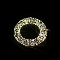 LED-LICHTRING, 45 cm, silber